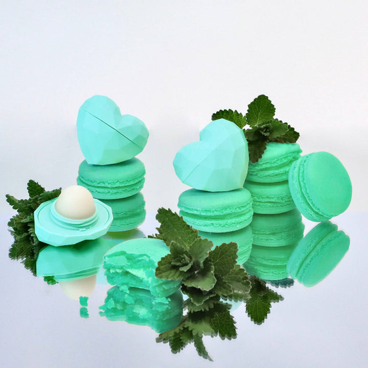 Baume à lèvres cœur Rebels Refinery, lot de 2, À suspendre, 100 % naturel, Menthe/Baie sauvage