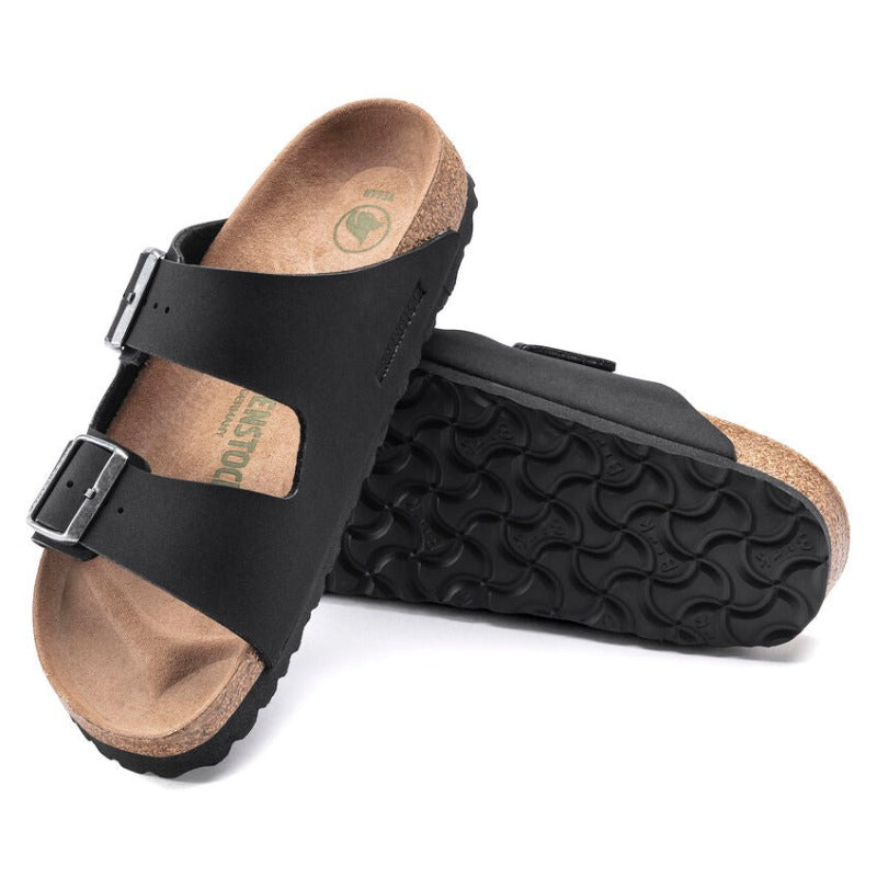 Birkenstock Arizona Vegan Black Birkibuc - Narrow