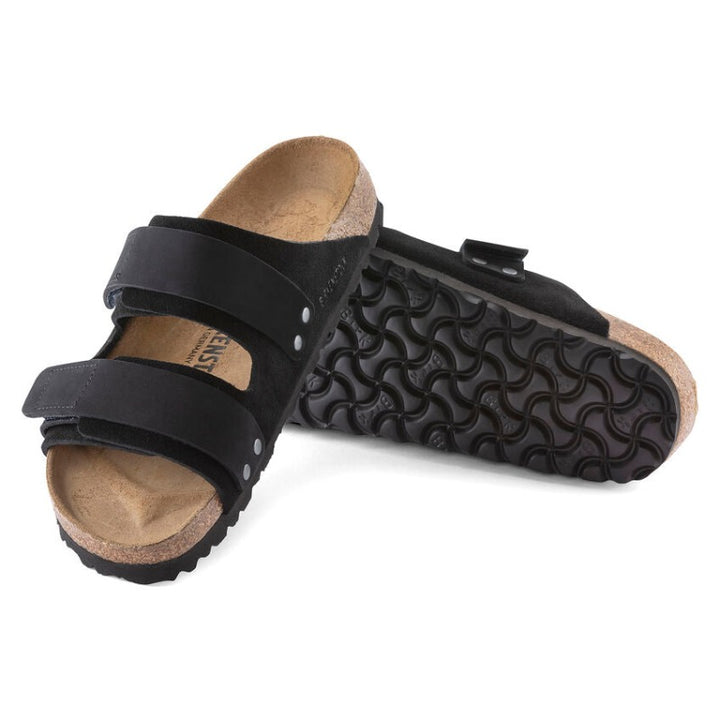 Birkenstock Uji Noir Daim/Nubuck - Étroit