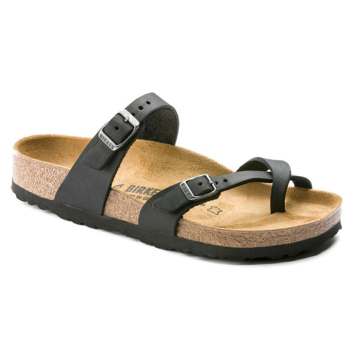 Birkenstock Mayari Black Oiled Leather - Regular