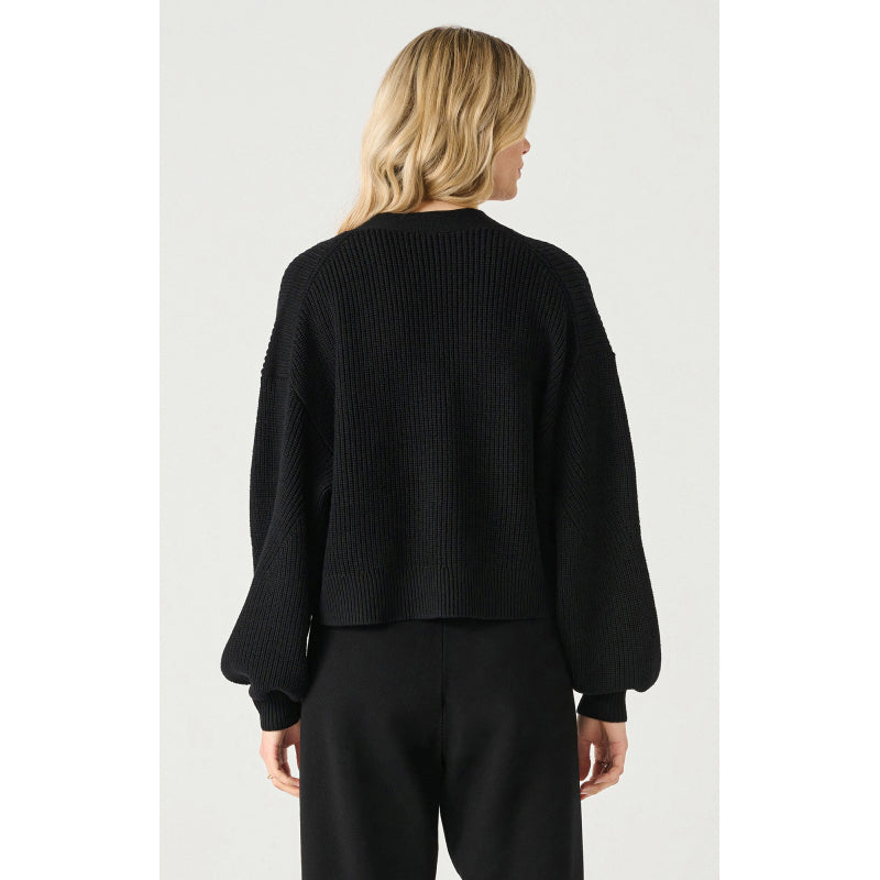 Black Tape Textured Open Cardigan