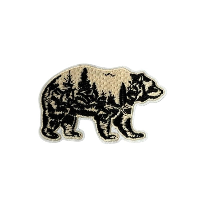 Des patchs d'ours "Dehors !"
