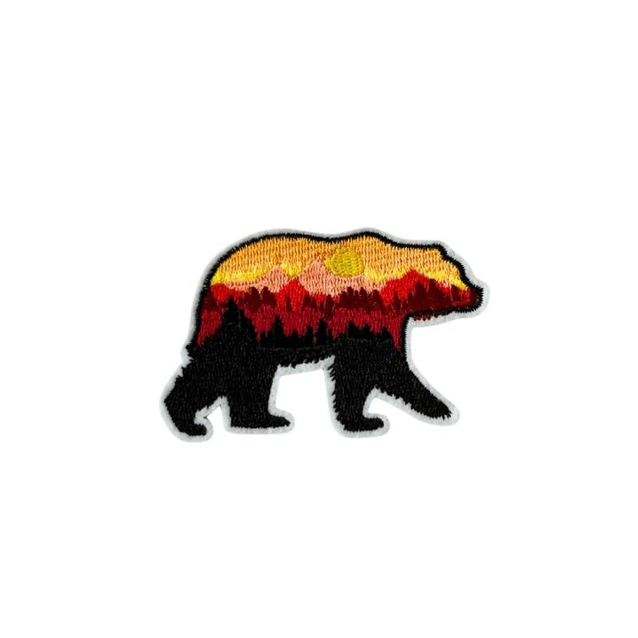 Des patchs d'ours "Dehors !"