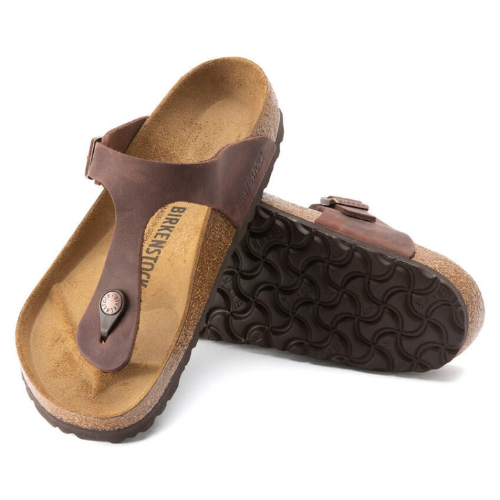 Birkenstock Gizeh Habana Cuir Huilé - Régulier