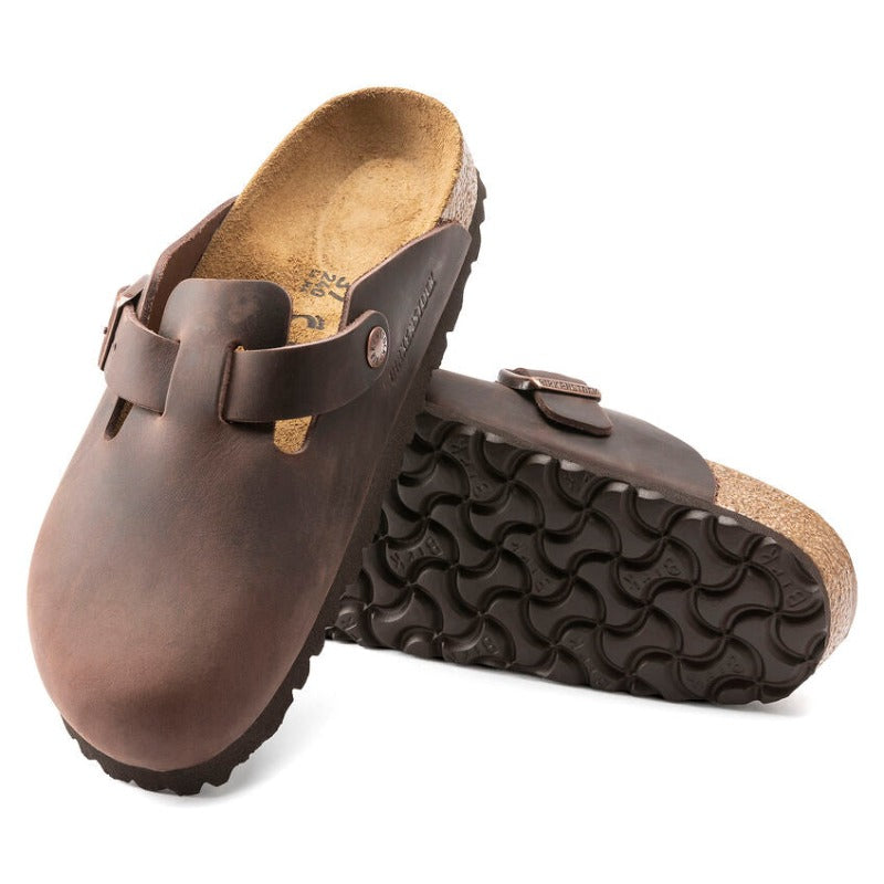 Birkenstock Boston Habana Oiled Leather - Regular