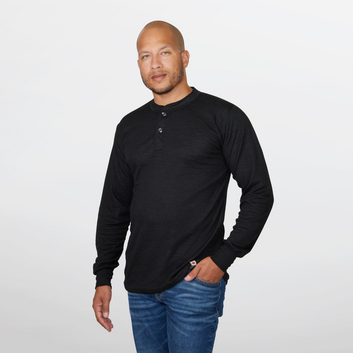 Stanfield's Men's Two Layer Merino Henley