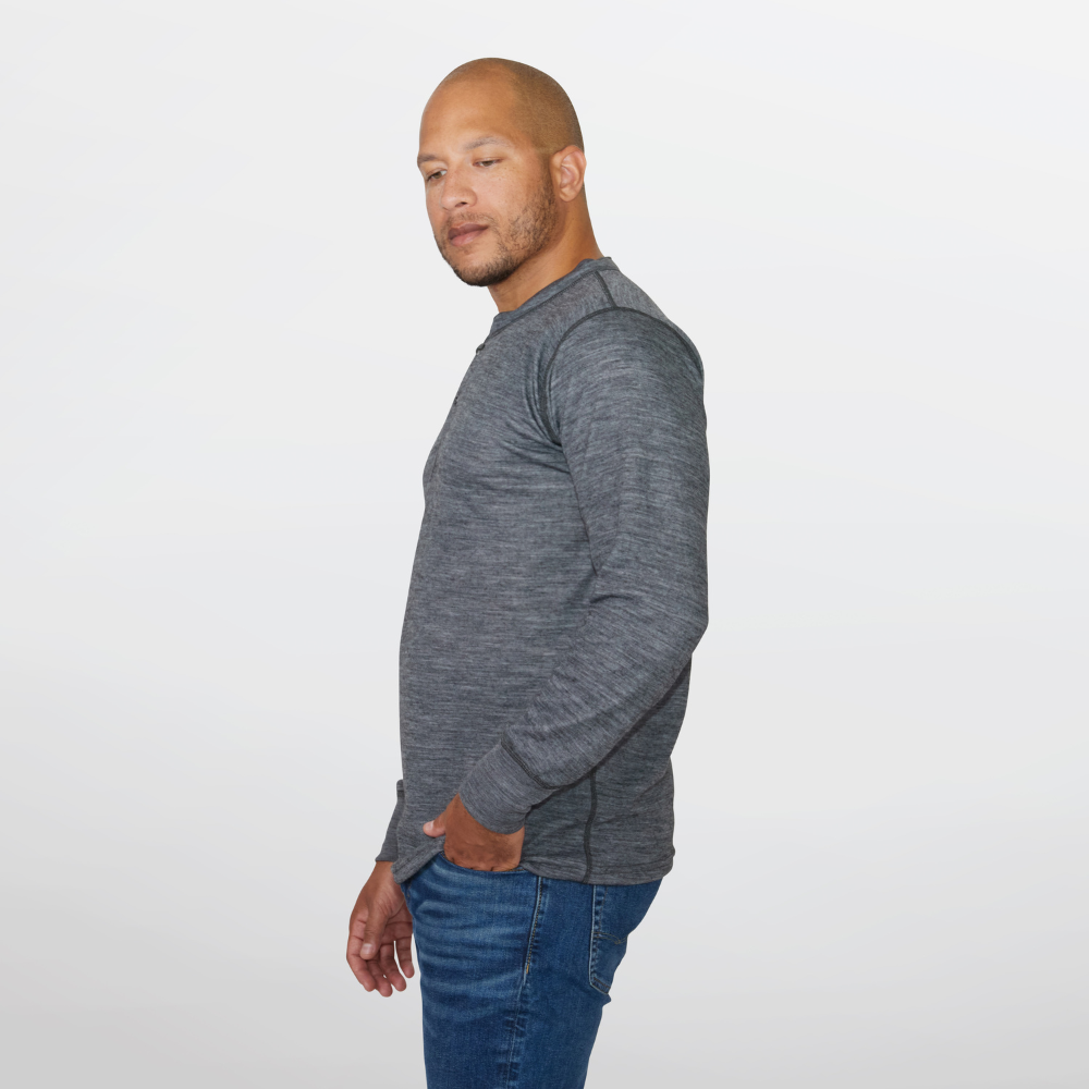 Stanfield's Men's Two Layer Merino Henley