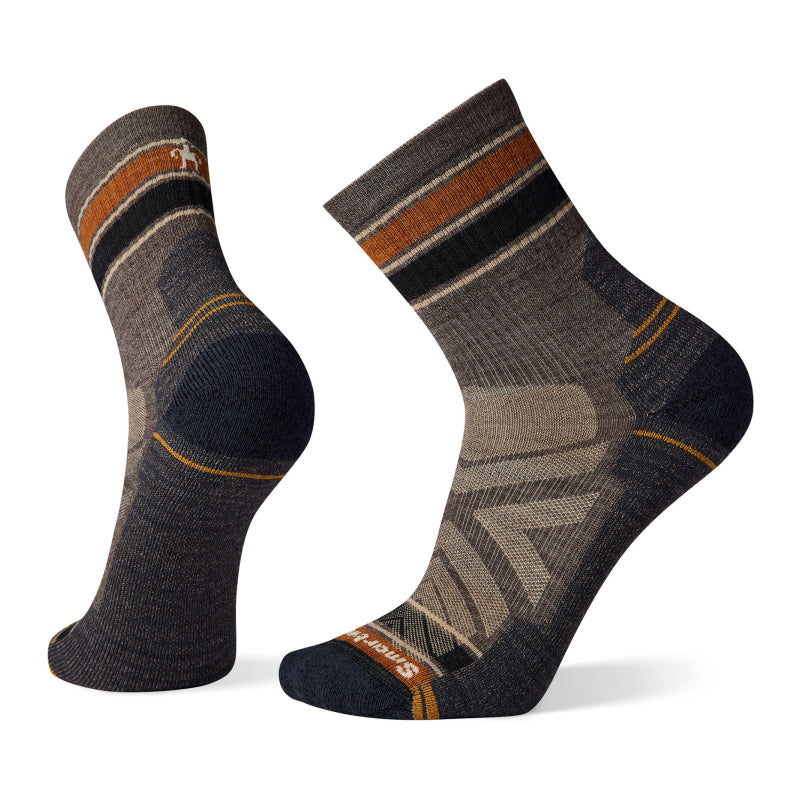 SmartWool Chaussettes mi-mollet rayées Hike Light Cushion pour hommes 