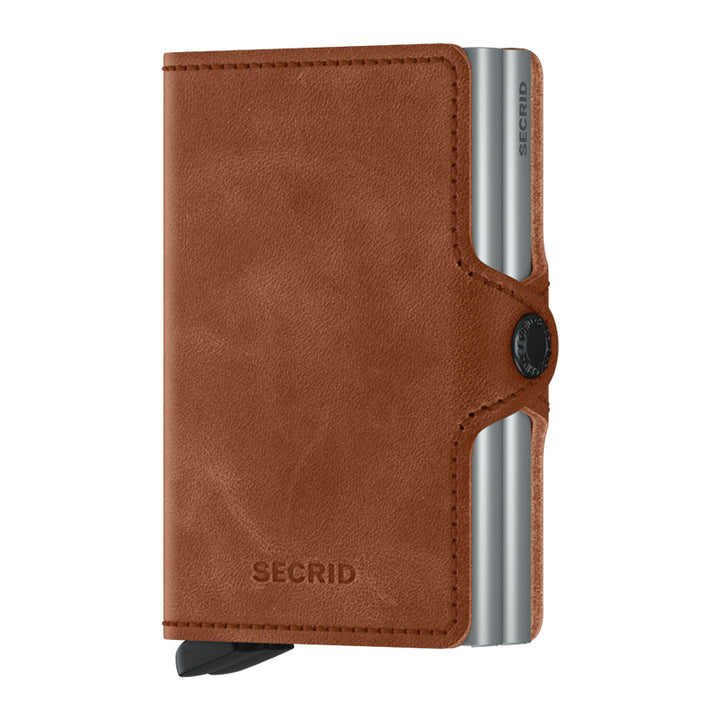 Secrid Twin Wallet - Vintage Cognac-Silver