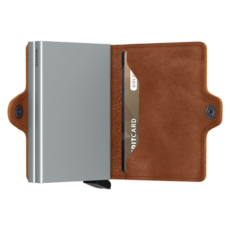 Secrid Twin Wallet - Vintage Cognac-Silver