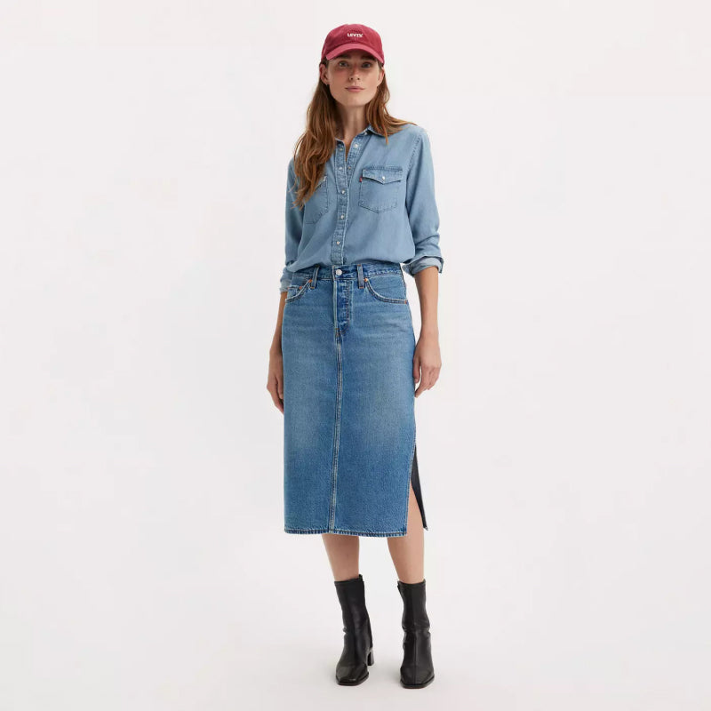 Levi's Side Slit Skirt