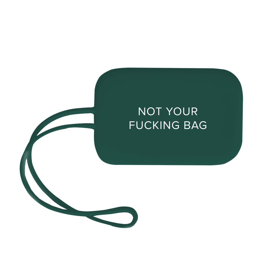 Étiquette de bagage « Cartes chics, pas votre foutu sac »