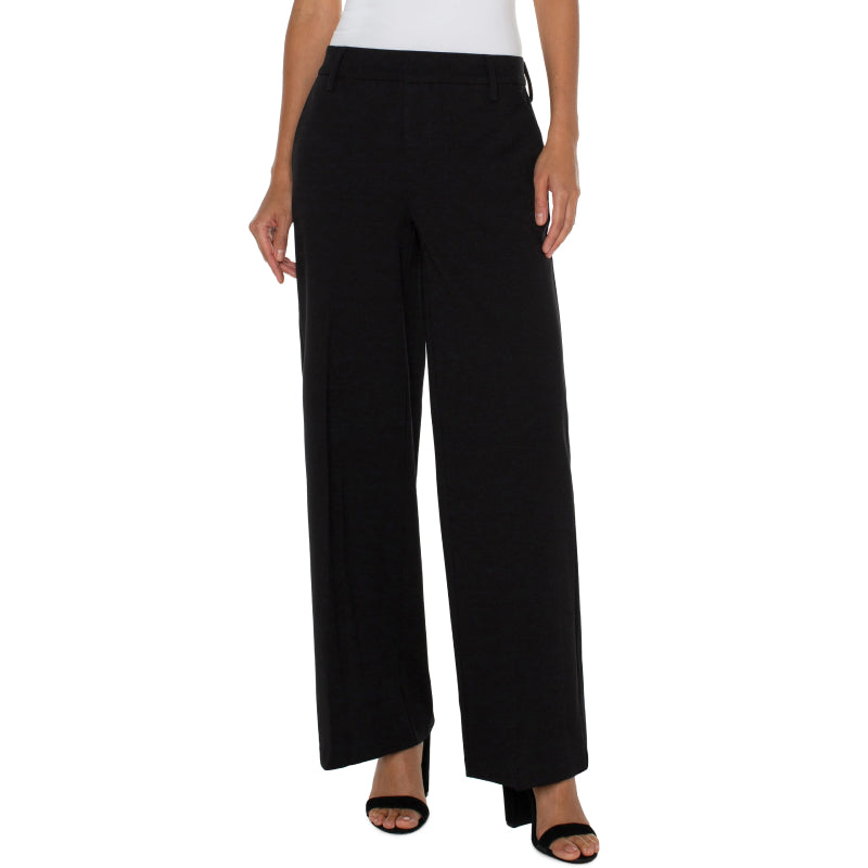 Liverpool Kelsey Wide Leg Trouser - Black