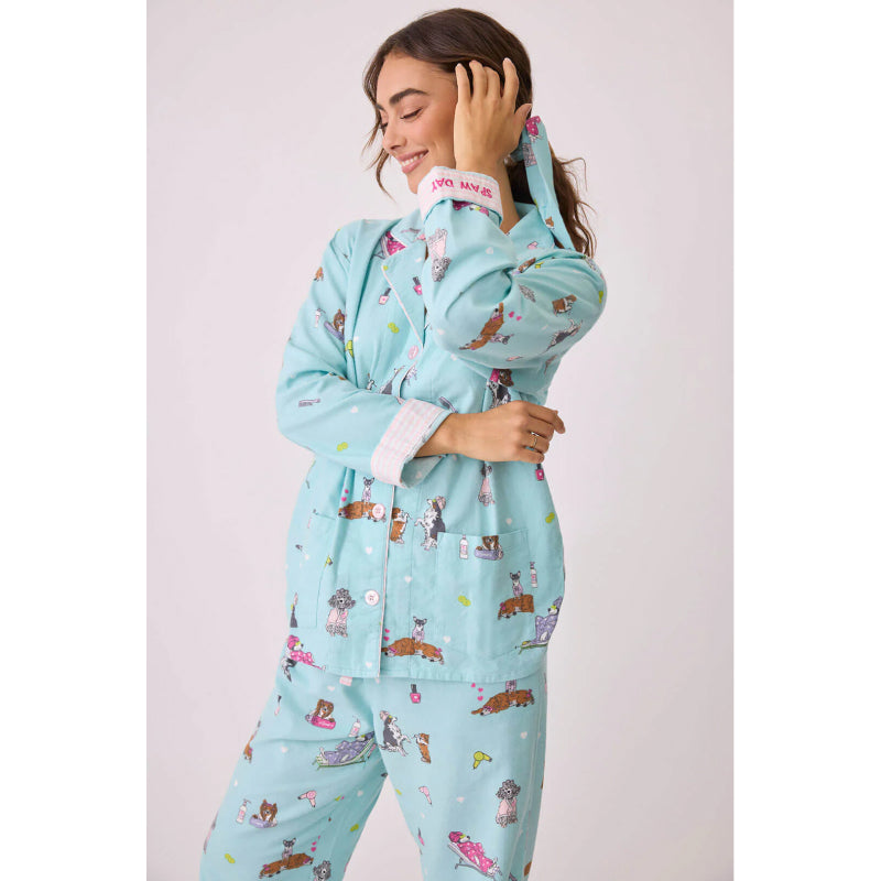 PJ Salvage Spaw Day Flannel PJ Set