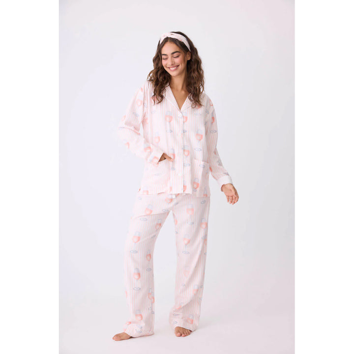 Rose All Day Flannel PJ Set