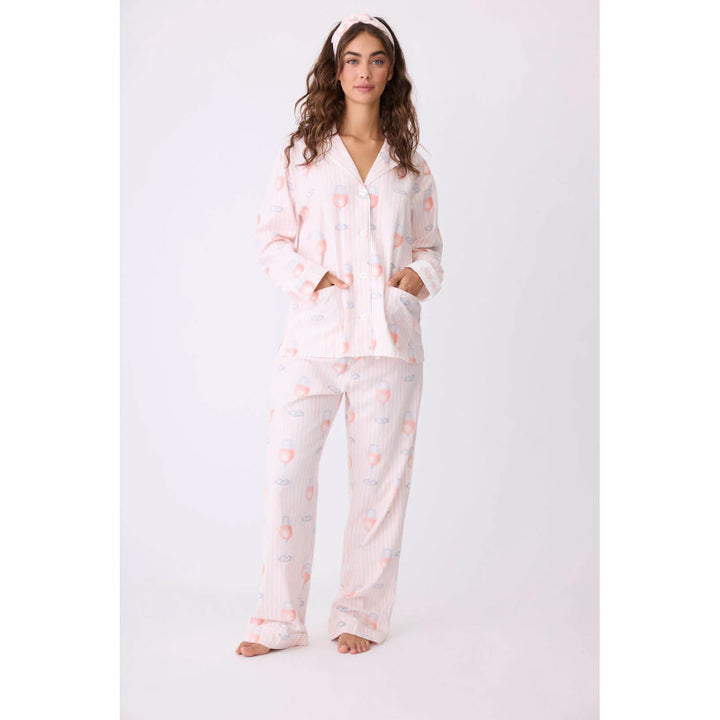 PJ Salvage Rosé All Day Flannel Pj Set