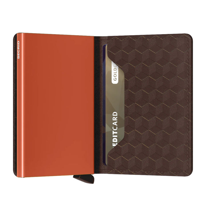 Secrid Slim Wallet - Optical Brown/Orange