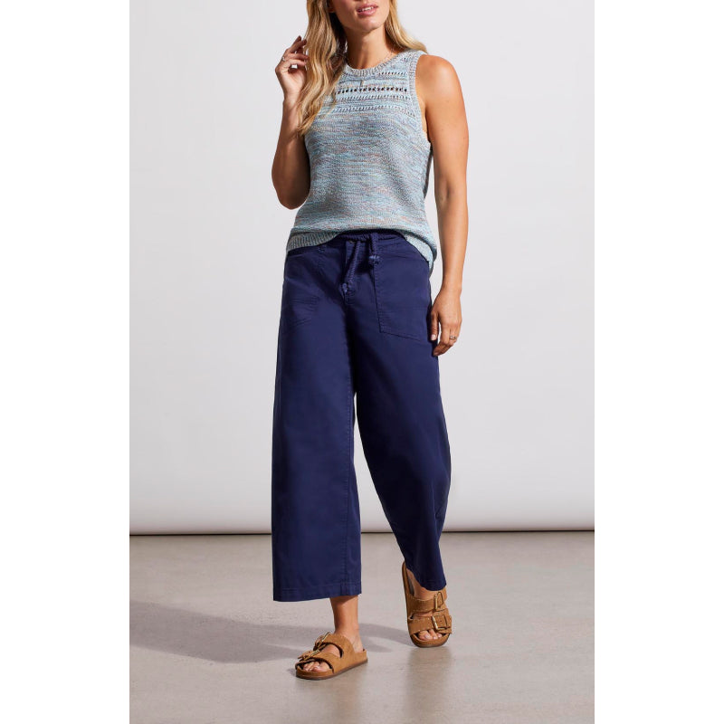 Tribal Audrey Wide Crop Jeans w/ Fancy Cord