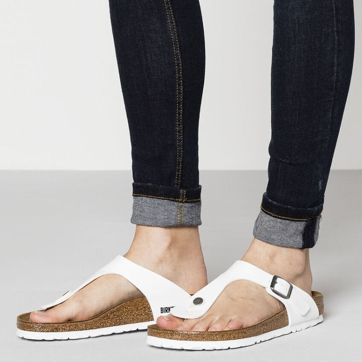 Birkenstock Gizeh White Birko-Flor™ - Regular