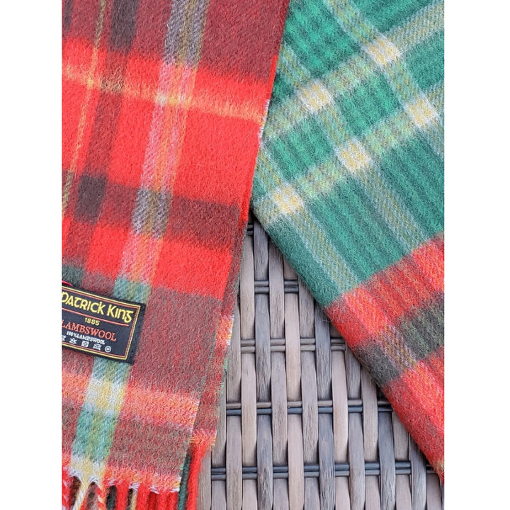 Patrick King Woollen Company - Écharpe en tartan d'agneau
