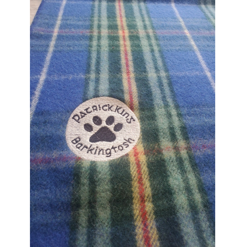 Patrick King Woollen Company - Couverture en laine pour animaux de compagnie motif écossais Barkingtosh