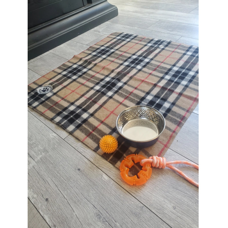 Patrick King Woollen Company - Couverture en laine pour animaux de compagnie motif écossais Barkingtosh
