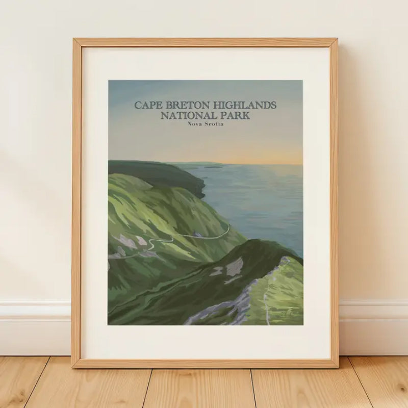 Projet artistique d'antan | Gravures du parc des Hautes-Terres-du-Cap-Breton | Skyline, Nouvelle-Écosse
