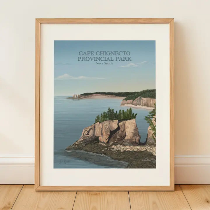 Projet d'art d'antan | Impressions du Cap Chignectou | Baie de Fundy, Nouvelle-Écosse