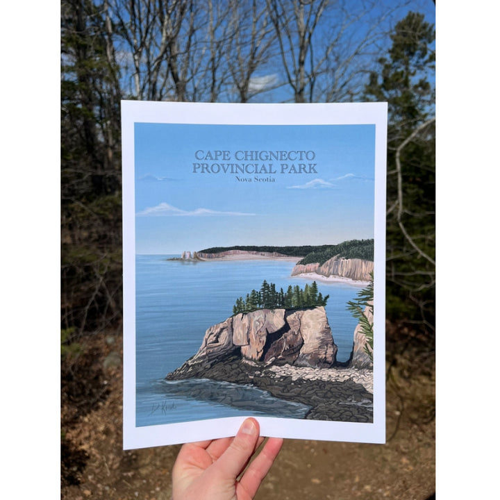 Projet d'art d'antan | Impressions du Cap Chignectou | Baie de Fundy, Nouvelle-Écosse
