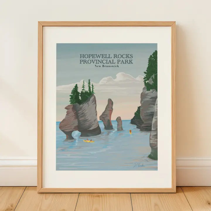 Projet artistique « Bygone » | Impressions du parc Hopewell Rocks | Marée haute, Baie de Fundy, Nouveau-Brunswick