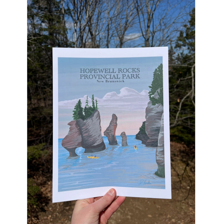 Projet artistique « Bygone » | Impressions du parc Hopewell Rocks | Marée haute, Baie de Fundy, Nouveau-Brunswick