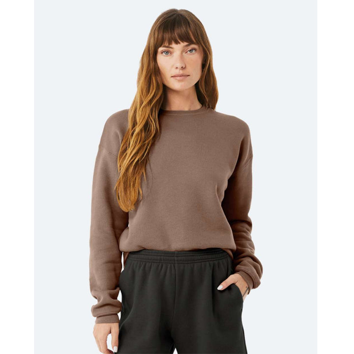 Sweat-shirt ras du cou unisexe Take It Outside Essentials en molleton éponge à épaules tombantes