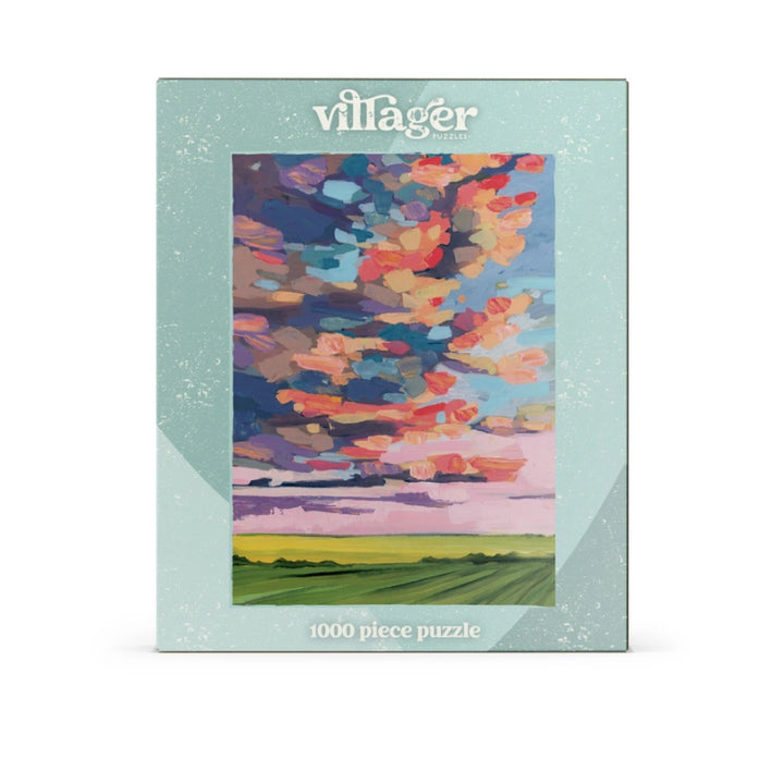 Casse-tête Villageois - Ciel de Prairie | Casse-tête de 1000 pièces