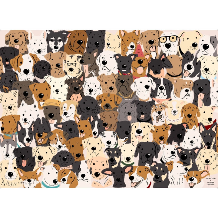 Casse-tête Villageois - Chiens secouristes | Casse-tête de 1000 pièces