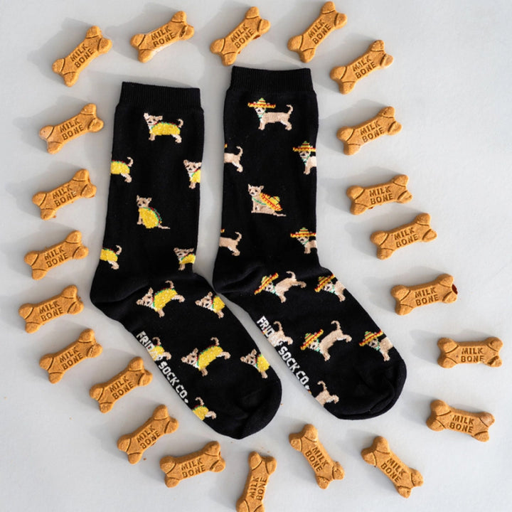 Friday Sock Co. Chaussettes pour hommes Chien Taco