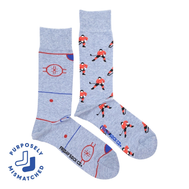 Friday Sock Co. - Chaussettes homme Terrain de hockey et joueur