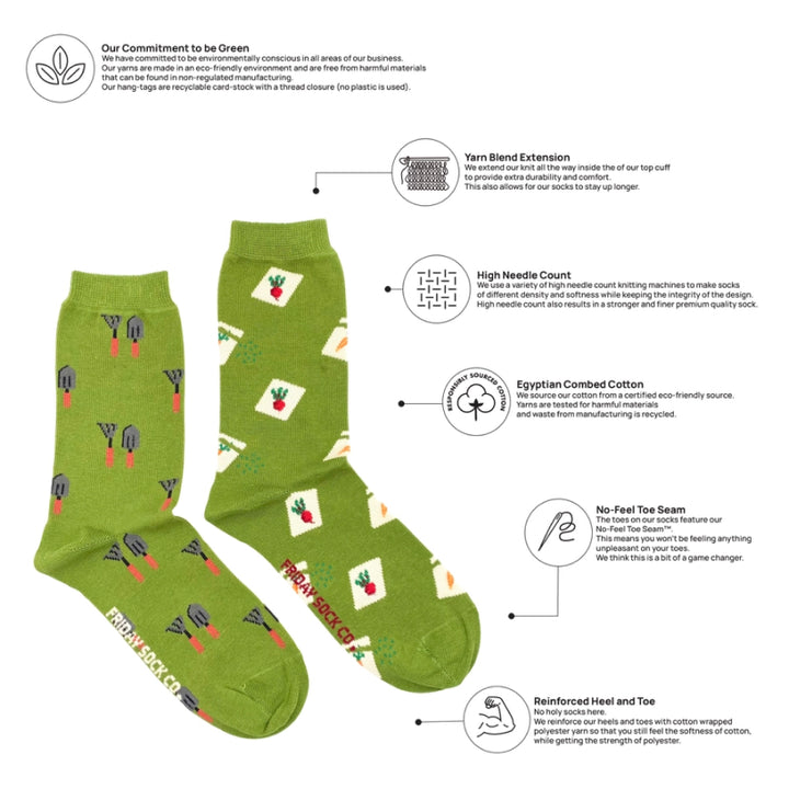 Friday Sock Co. - Chaussettes de jardinage pour femme