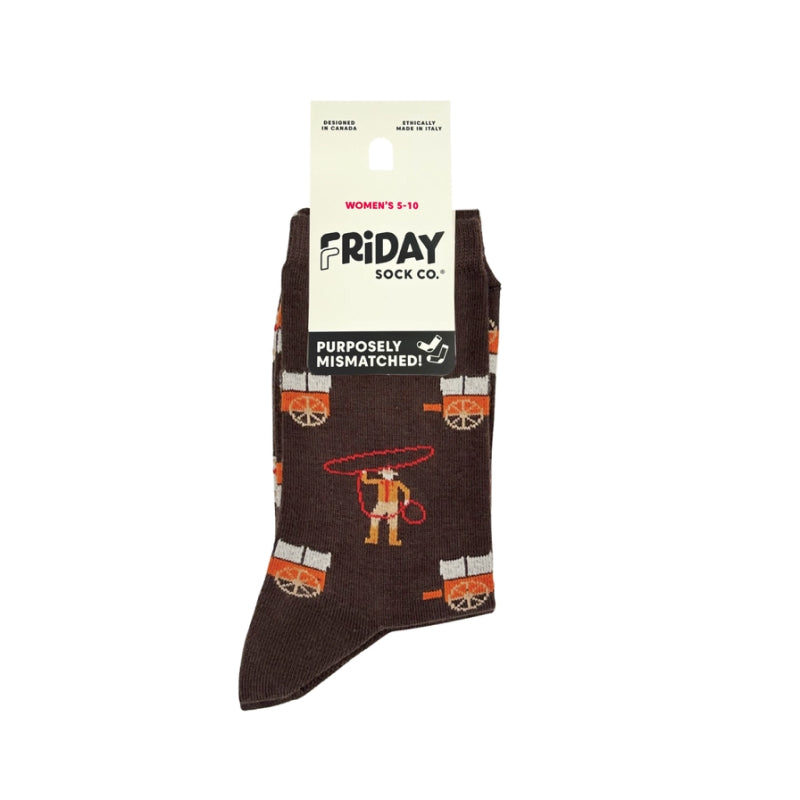 Friday Sock Co. - Chaussettes Rétro Rodéo pour Femmes