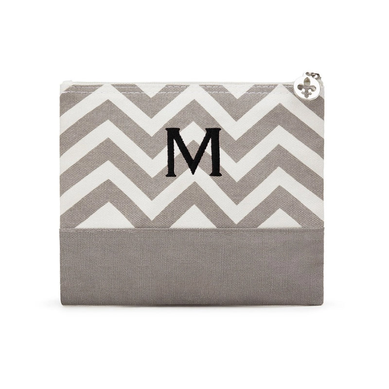 Trousse de maquillage à chevrons