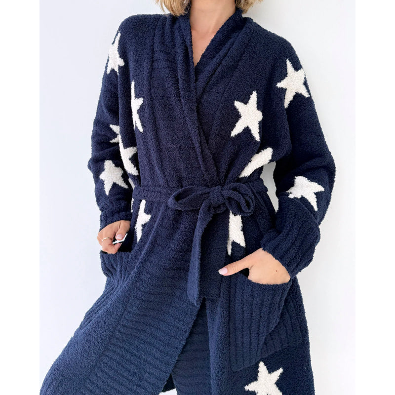 Splendide robe de chambre en polaire duveteuse