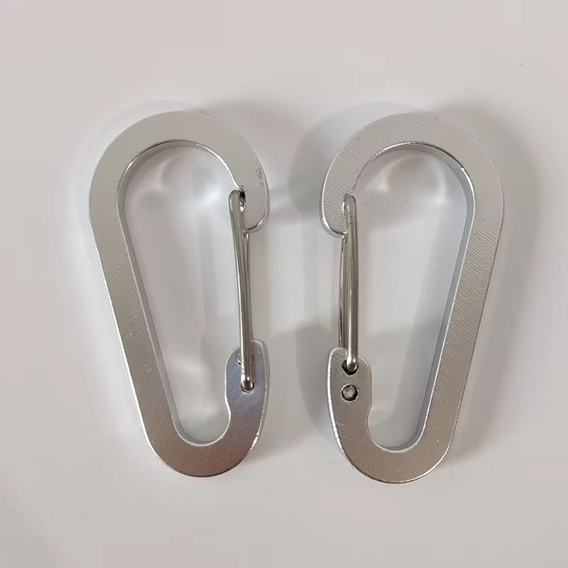 Mousqueton porte-clés en aluminium