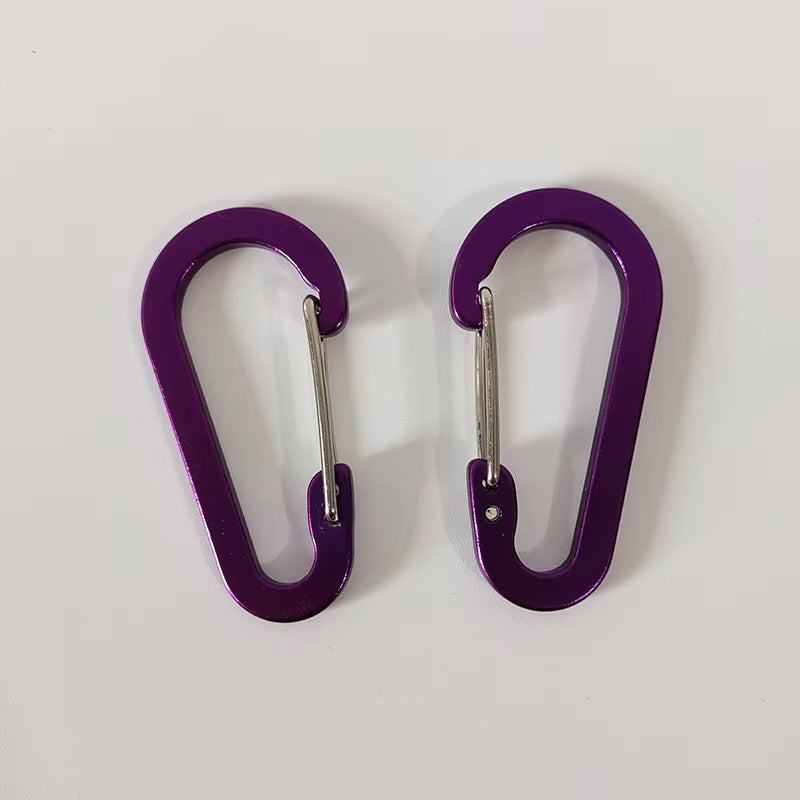 Mousqueton porte-clés en aluminium