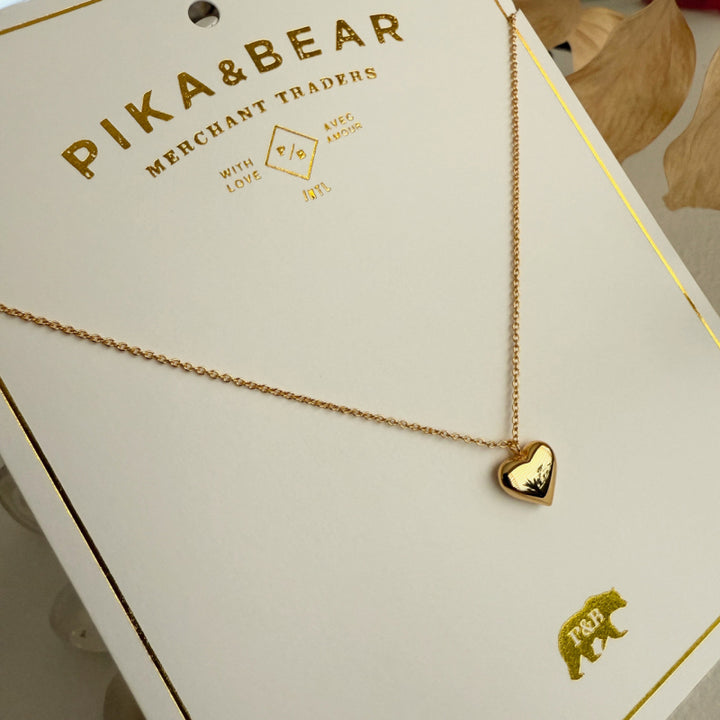 Collier avec Breloque Cœur "Tresna" Pika & Bear