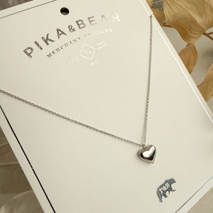 Collier avec Breloque Cœur "Tresna" Pika & Bear
