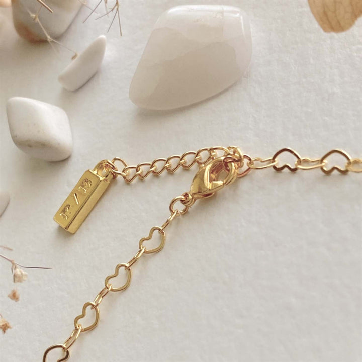 Pika & Bear Collier chaîne petits cœurs « Love Bites »