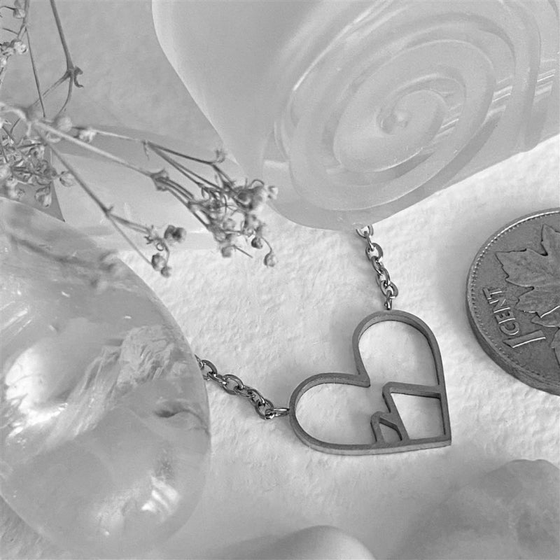 Pika & Bear Collier à pendentif « Burgess » Cœur des montagnes