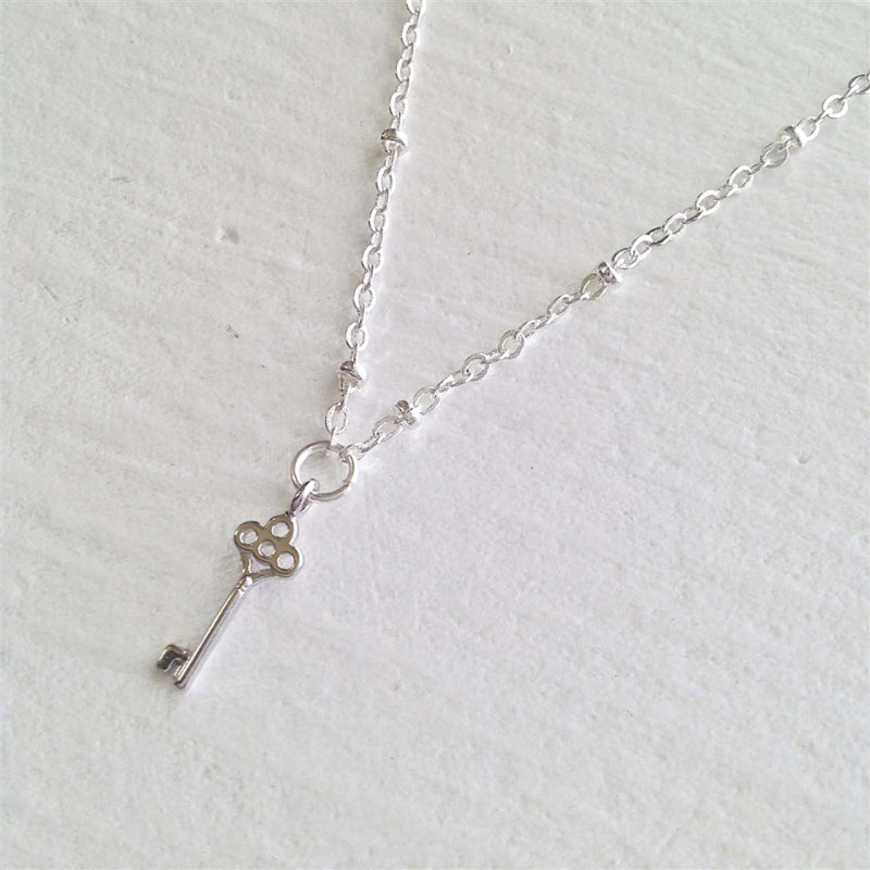 Collier Pika & Bear « Minerva » avec breloque petite clé en argent