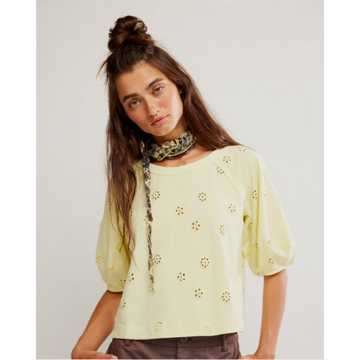 T-shirt à œillets Jessie Free People
