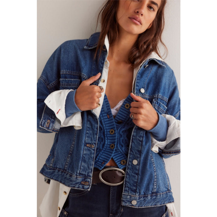 Veste en jean ample Opal Free People