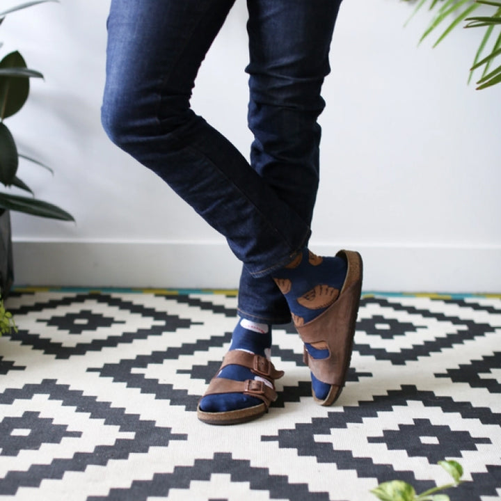 Friday Sock Co. Chaussettes Dépareillées Homme Gant de Baseball et Balle de Baseball